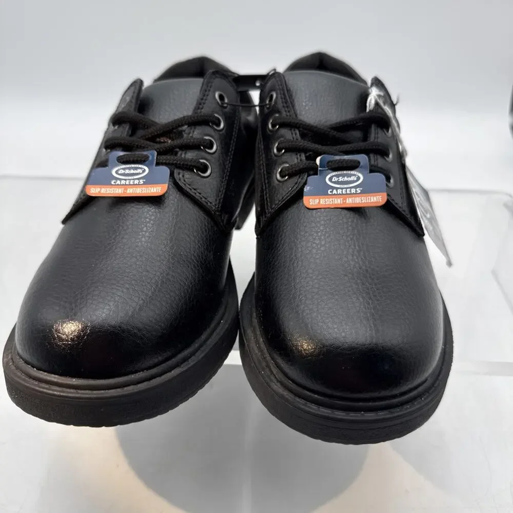 Dr Scholls Careers Dave Slip Oil Resistant Black Work Shoes Mens Size 7.5 Wide
